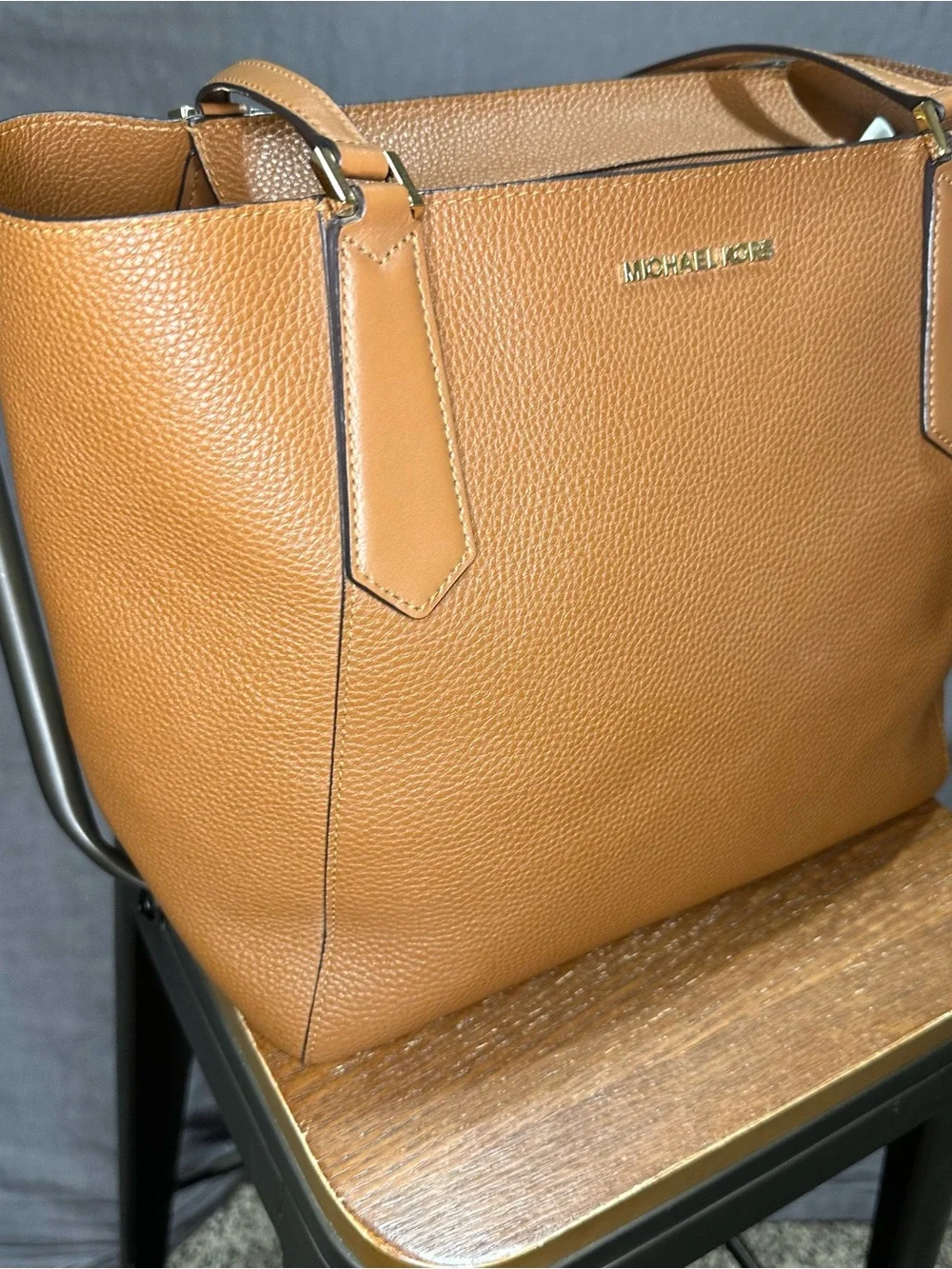 Michael Kors Kimberly Pebbled Leather Tote Bag